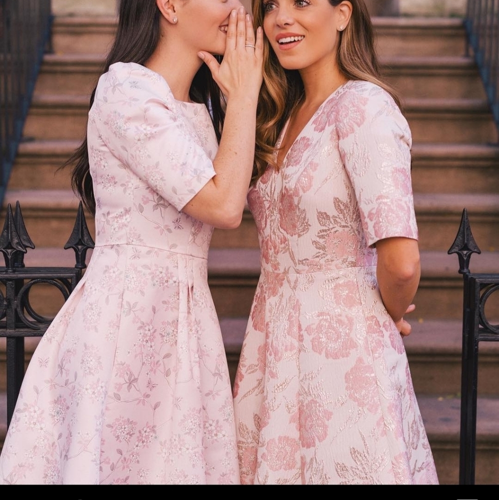 Gal meets Glam pink shimmering dress